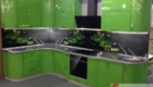 кухня на заказ пластик зеленая